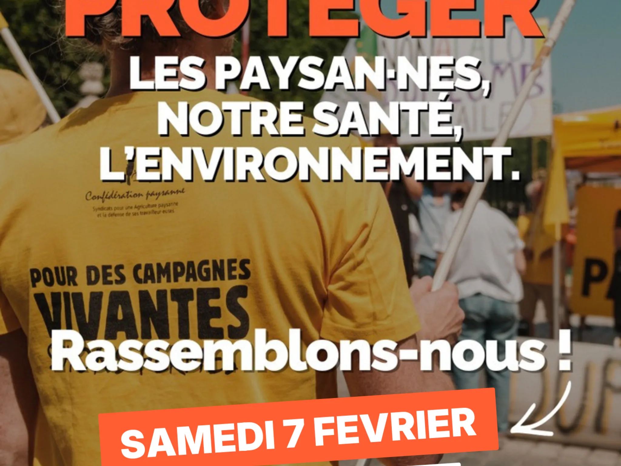Affiche de la manifestation du 07/02