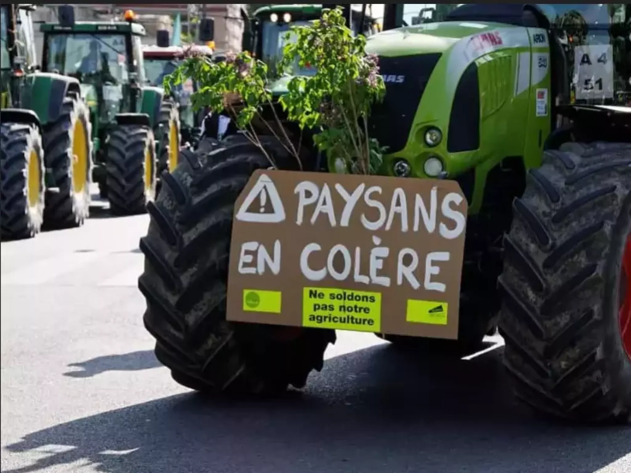 Crise agricole agriculture tracteur