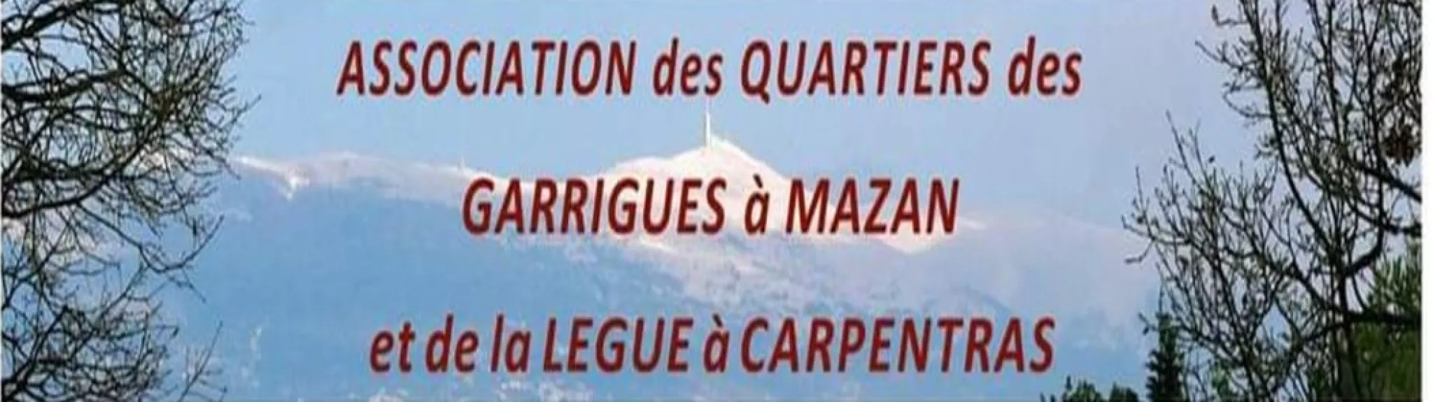 Les Garrigues de Mazan et Légue de Carpentras